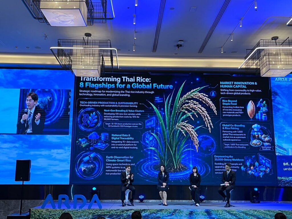 ศูนย์วิทยาศาสตร์ข้าว ร่วมงานแถลงข่าวและเสวนาพิเศษในงาน ARDA 2570 Future Agri  Research Blueprint