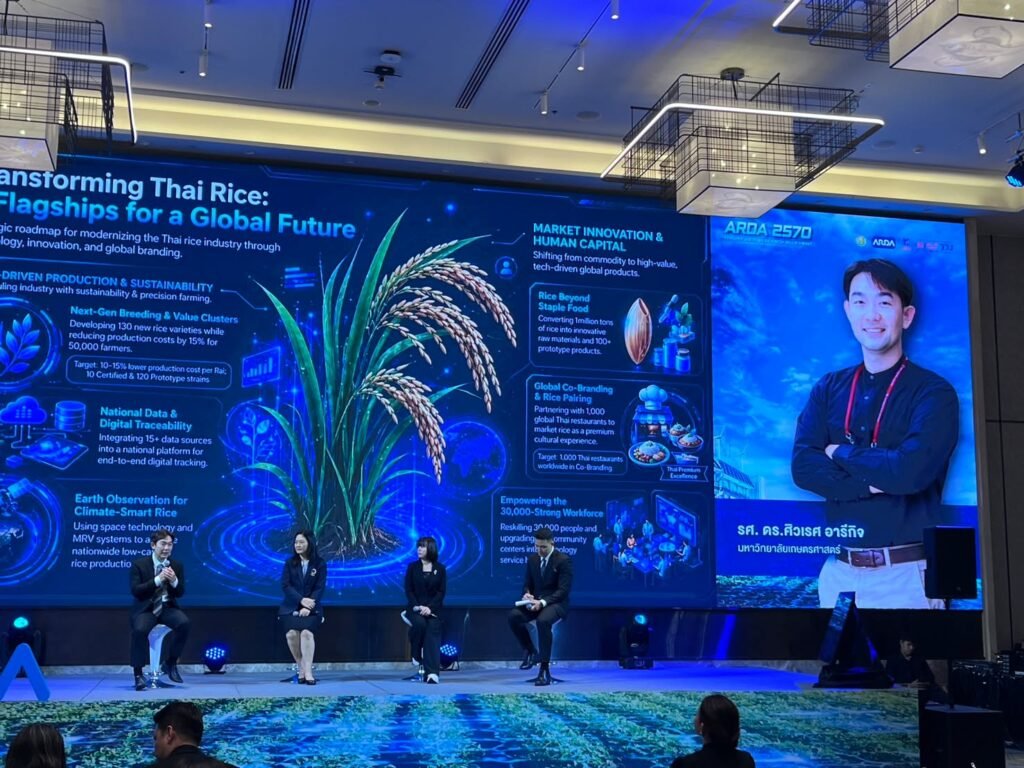 ศูนย์วิทยาศาสตร์ข้าว ร่วมงานแถลงข่าวและเสวนาพิเศษในงาน ARDA 2570 Future Agri  Research Blueprint