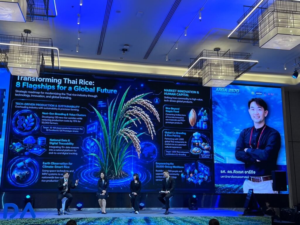 ศูนย์วิทยาศาสตร์ข้าว ร่วมงานแถลงข่าวและเสวนาพิเศษในงาน ARDA 2570 Future Agri  Research Blueprint