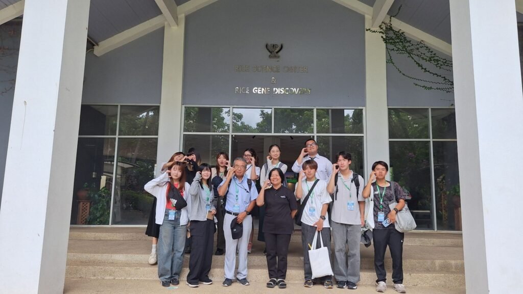 ศูนย์วิทยาศาสตร์ข้าว มก. ต้อนรับคณะนักศึกษาและบุคลากรจาก Okayama University ประเทศญี่ปุ่น เยี่ยมชมงานวิจัยด้านข้าวและนวัตกรรมของ สวทช.