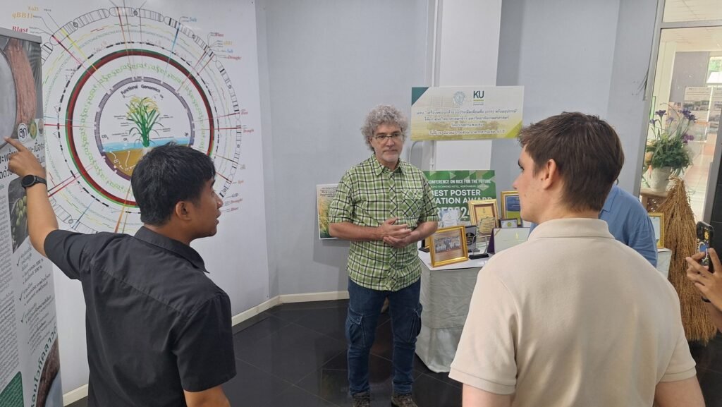 ศูนย์วิทยาศาสตร์ข้าว มก. กพส. ให้การต้อนรับคณะผู้แทนจาก FIA และ IRRI ความร่วมมือด้านการวิจัยข้าว